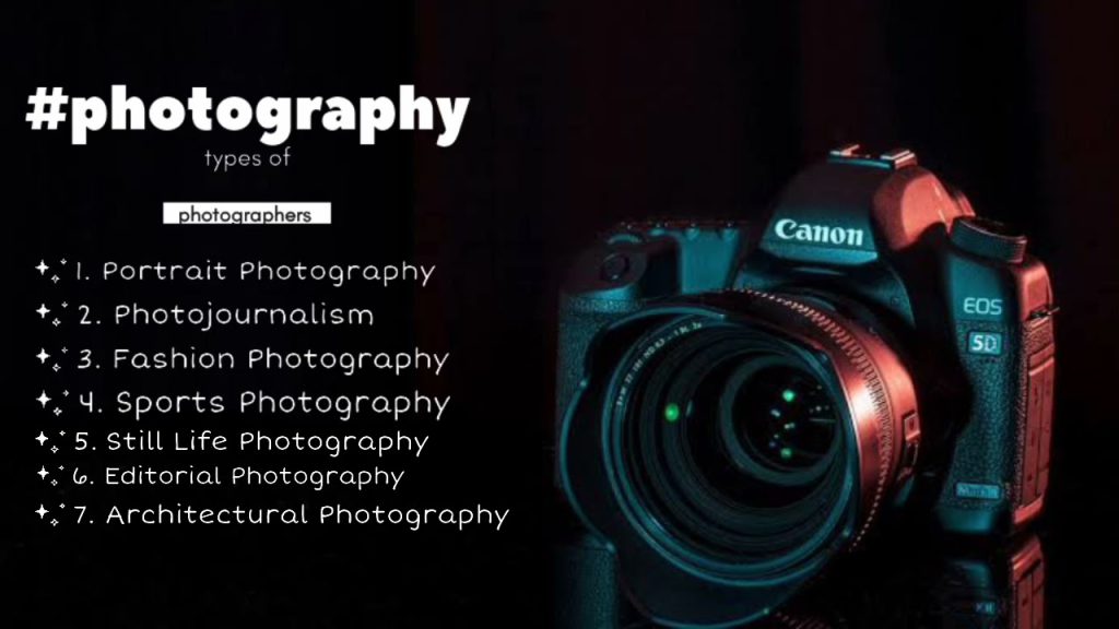 Basic 7 Types Of Photography Screen 1