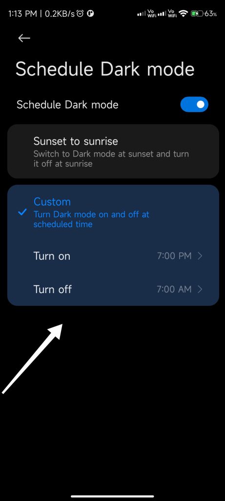 Change Display Mode Screen 5