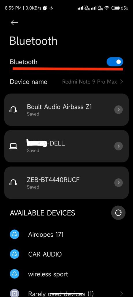 Connect Bluetooth Screen 2